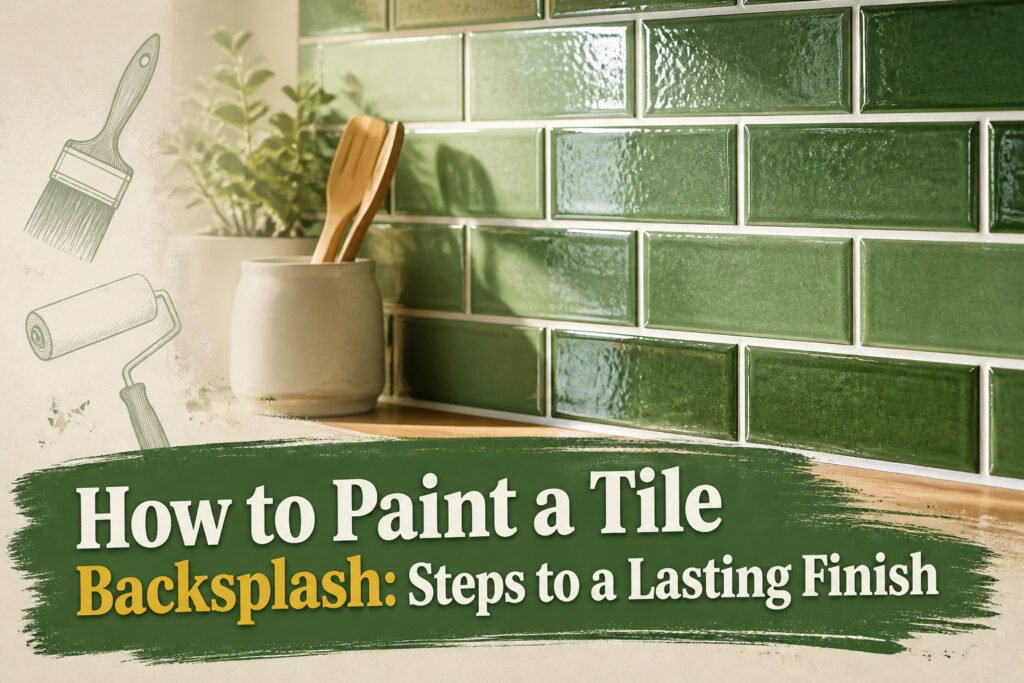 How to Paint a Tile Backsplash: 6 Steps to a Lasting Finish