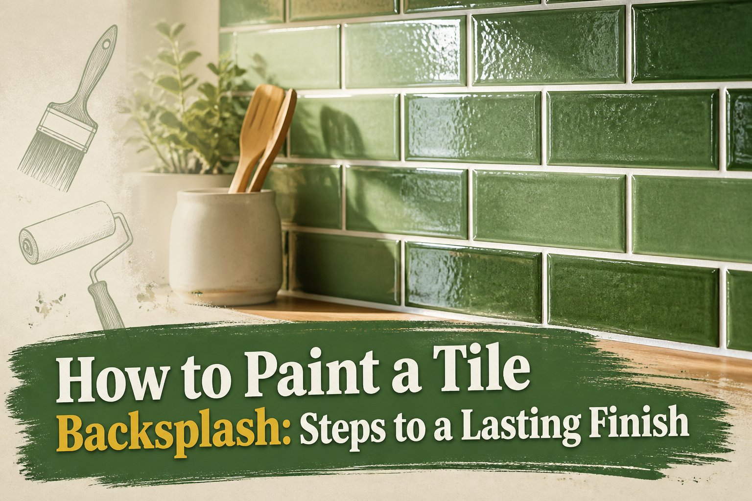 How to Paint a Tile Backsplash: 6 Steps to a Lasting Finish